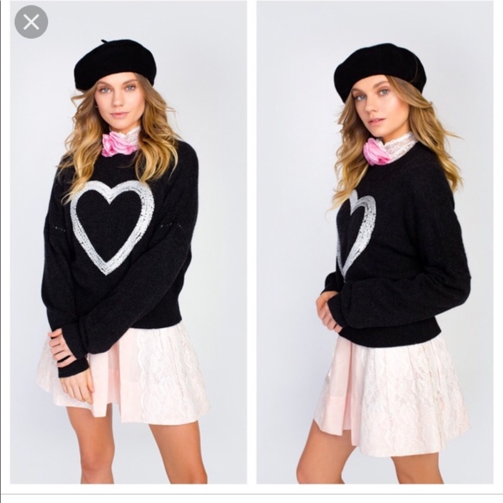NWT WILDFOX GAINSBOROUGH CASHMERE SWEATER CHARCOAL